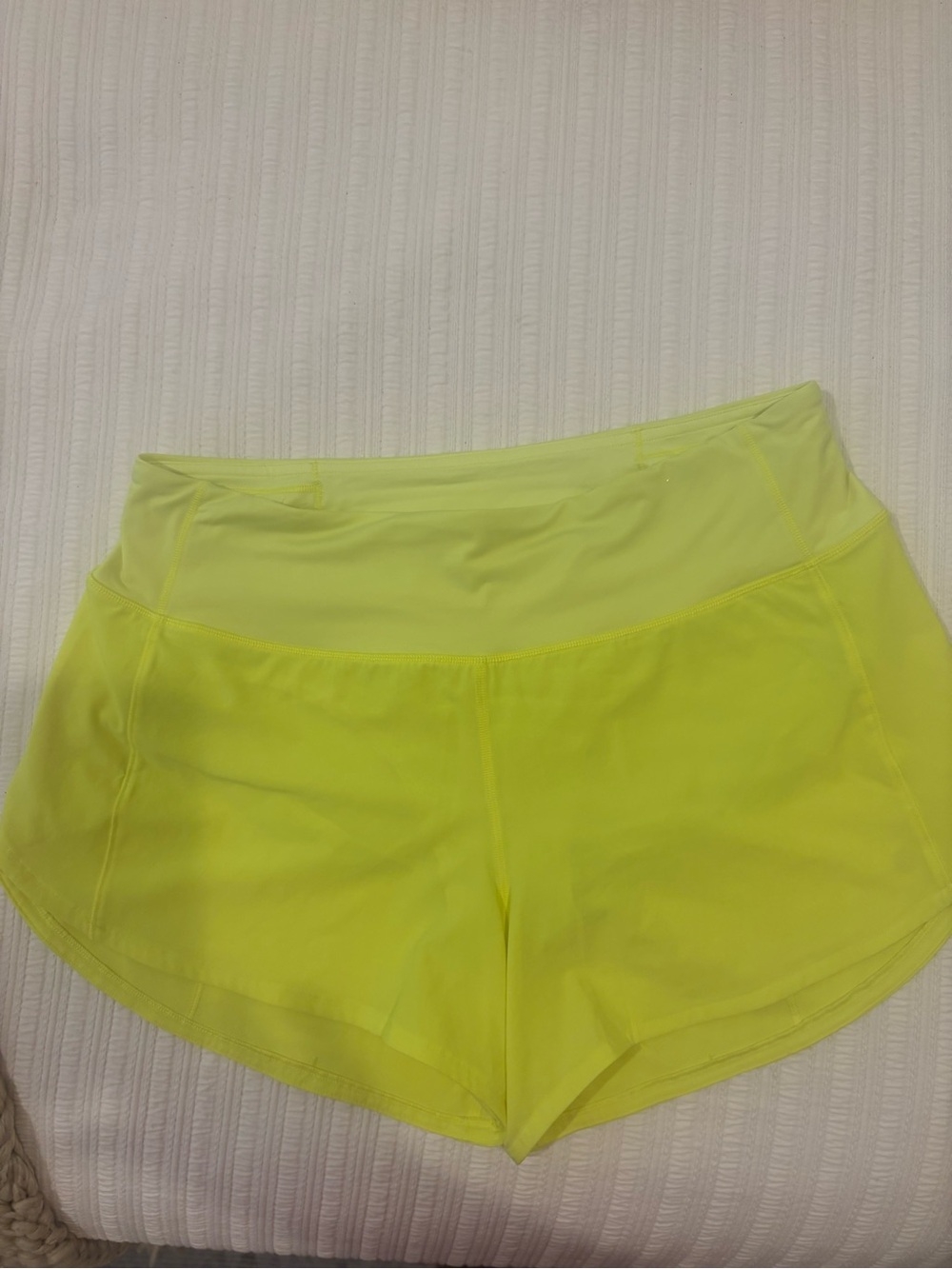 Lululemon Neon Yellow Women's Athletic Shorts